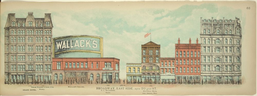 Image de la Monthly Review: Broadway, East Side. 29th to 31st St. – 1899 – THE NEW YORK PUBLIC LIBRARY DIGITAL COLLECTIONS